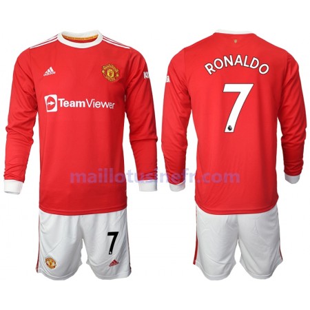 Maillot de Foot Manchester United Cristiano Ronaldo 7 Domicile 2021-22 Manches Longues - Enfant Maillot de Foot Manchester United Cristiano Ronaldo 7 Domicile 2021-22 Manches Longues - Enfant
